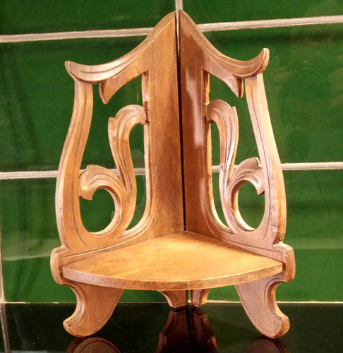 Antik wand stand eck regal - antik,