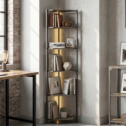Homcom bücherregal ebenen - homcom, 5