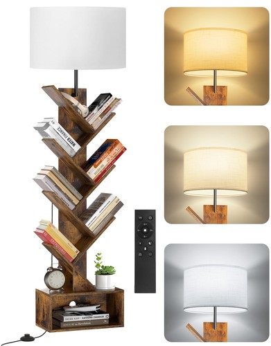Bücherregal baum mit licht - bücherregal,