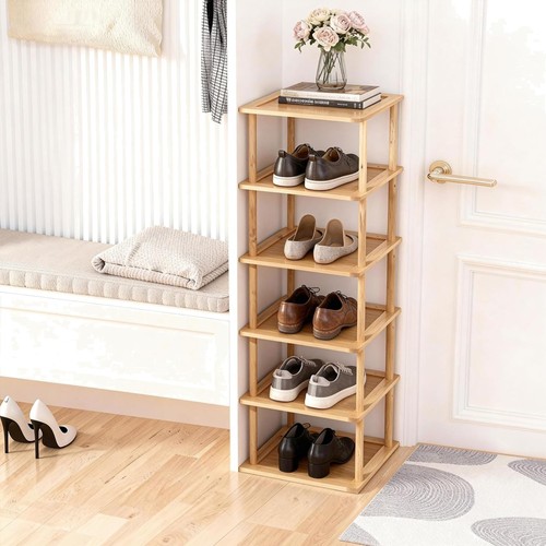 Schuhregal bambus etagen - schuhregal,